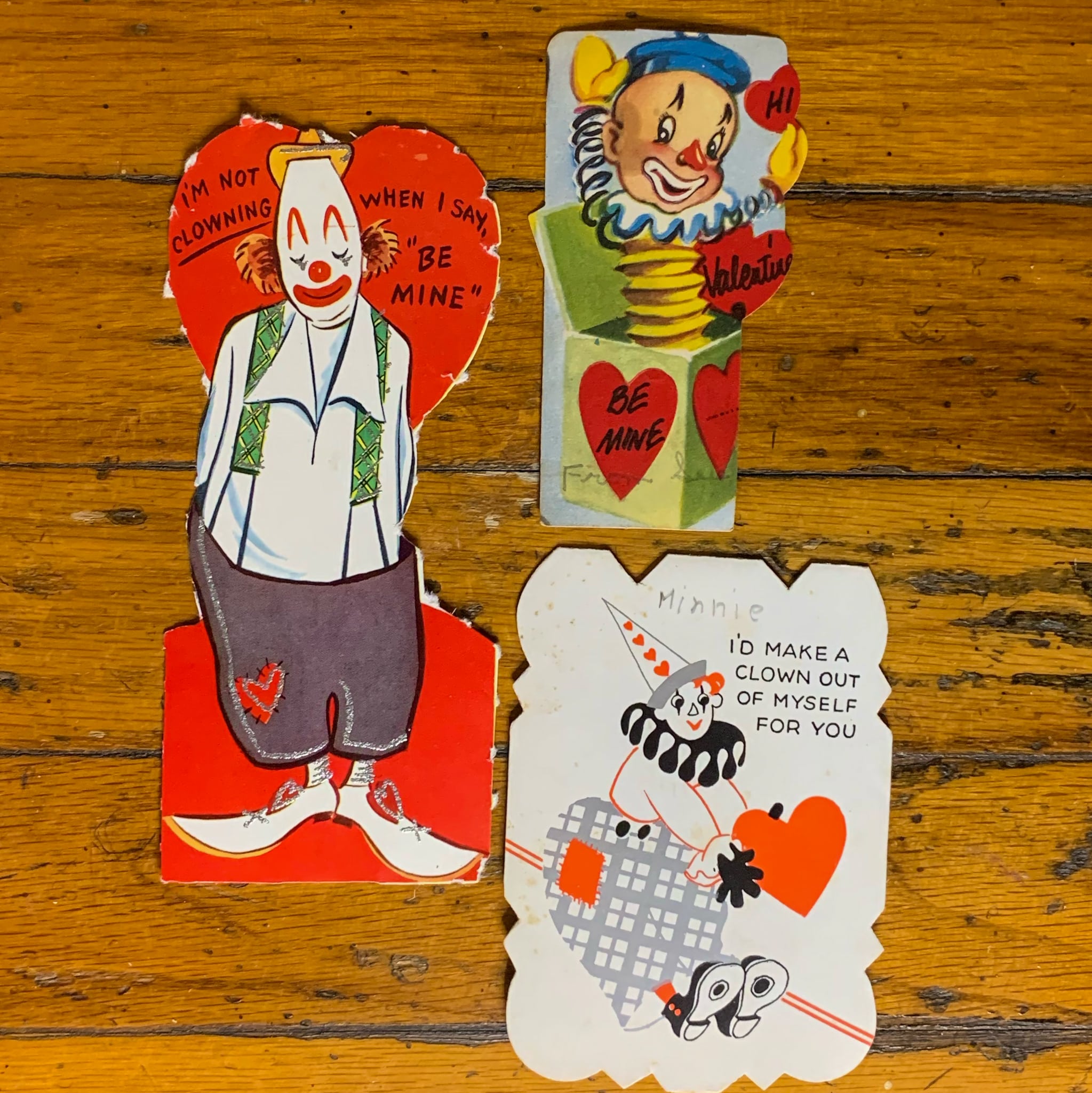 Vintage Valentine Bundle - Clowns - The Junk Parlor